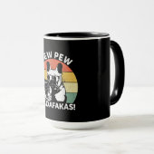 Bulldog-Pew Madafakas Crazy Tasse (VorderseiteRechts)