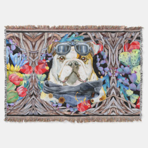 Bulldog-Pilot-Meisterstück-Kakteen-Sukkulente Decke