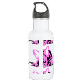 Bulldog Pink Trinkflasche (Rückseite)