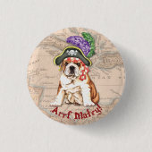 Bulldog Pirate Button (Vorderseite)