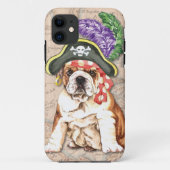 Bulldog Pirate Case-Mate iPhone Hülle (Rückseite)