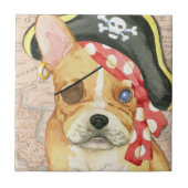 Bulldog Pirate Fliese (Vorderseite)