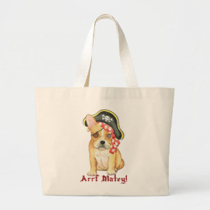 Bulldog Pirate Jumbo Stoffbeutel