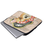 Bulldog Pirate Laptopschutzhülle (Vorne Knopf)