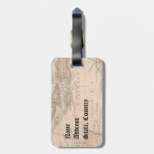 Bulldog Pirate Luggage Tag Gepäckanhänger (Rückseite vertikal)