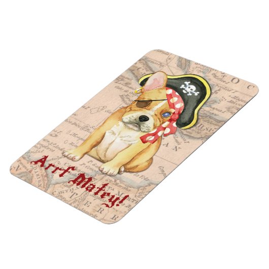 Bulldog Pirate Magnet (Linke Seite)