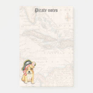 Bulldog Pirate Post-it Klebezettel