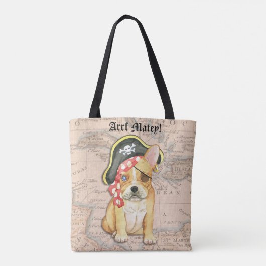 Bulldog Pirate Tasche (Rückseite)