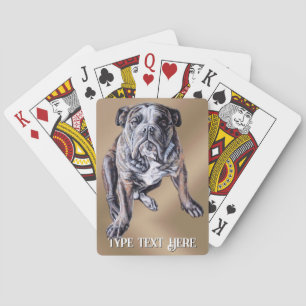 Bulldog Playing Cards Personalisierte Bulldog Kart Spielkarten