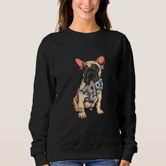 Bulldog Plush Toy Sweatshirt (Vorderseite)