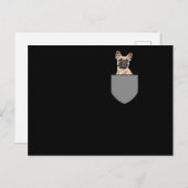 Bulldog Pocket Postkarte (Vorne/Hinten)