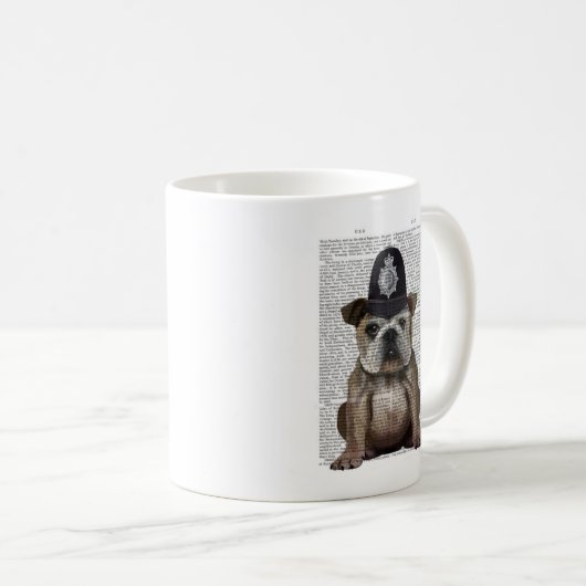 Bulldog Policeman Kaffeetasse (VorderseiteRechts)