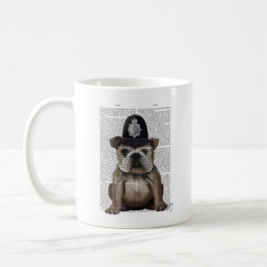 Bulldog Policeman Kaffeetasse (Links)