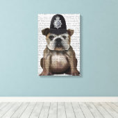 Bulldog Policeman Leinwanddruck (Insitu (Holzboden))