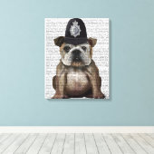 Bulldog Policeman Leinwanddruck (Insitu (Holzboden))