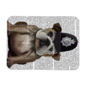 Bulldog Policeman Magnet (Horizontal)