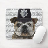 Bulldog Policeman Mousepad (Mit Mouse)