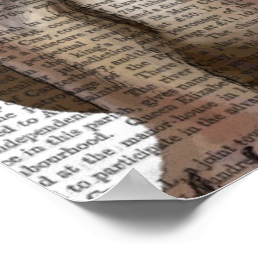 Bulldog Policeman Poster (Ecke)