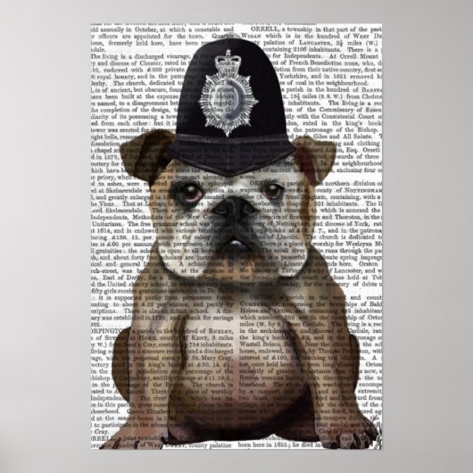 Bulldog Policeman Poster (Vorne)