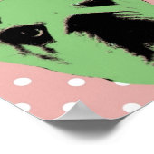 Bulldog Pop Art Print Poster (Ecke)