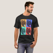Bulldog Pop Art T-Shirt (Vorne ganz)