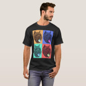 Bulldog Pop Art T-Shirt (Vorne ganz)