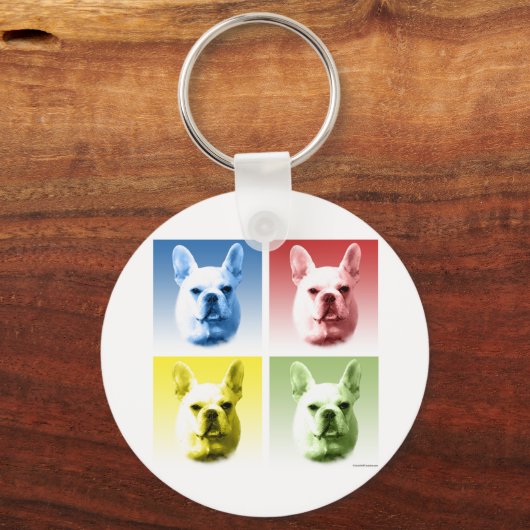 Bulldog-Pop Schlüsselanhänger (Vorderseite)