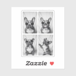 Bulldog-Portrait Aufkleber