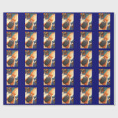 Bulldog-Portrait Geschenkpapier (Flach)