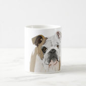 Bulldog-Portrait Kaffeetasse (Mittel)