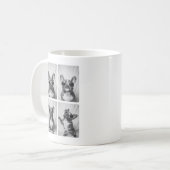 Bulldog-Portrait Kaffeetasse (Vorderseite Links)