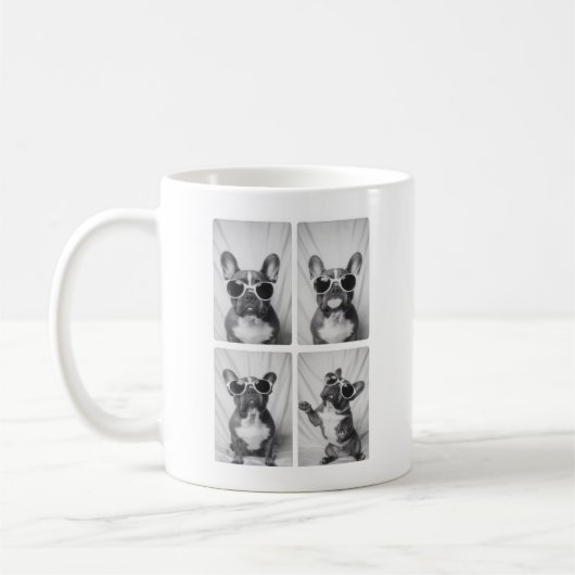 Bulldog-Portrait Kaffeetasse (Links)