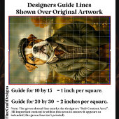 Bulldog Portrait, Landschaft CH2 Decoupage Seidenpapier