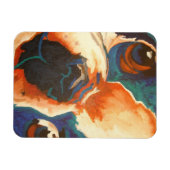 Bulldog-Portrait Magnet (Horizontal)