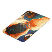 Bulldog-Portrait Magnet (Linke Seite)