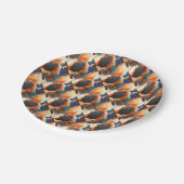 Bulldog-Portrait Pappteller (Schrägansicht)