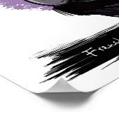 Bulldog-Portrait | Pet Portrait Poster (Ecke)