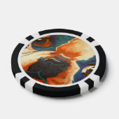 Bulldog-Portrait Pokerchips (Einzeln)
