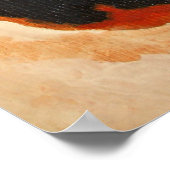 Bulldog-Portrait Poster (Ecke)