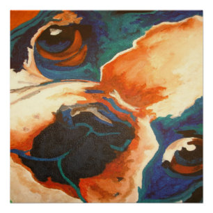 Bulldog-Portrait Poster