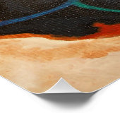 Bulldog-Portrait Poster (Ecke)