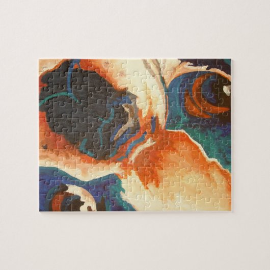 Bulldog-Portrait Puzzle (Horizontal)