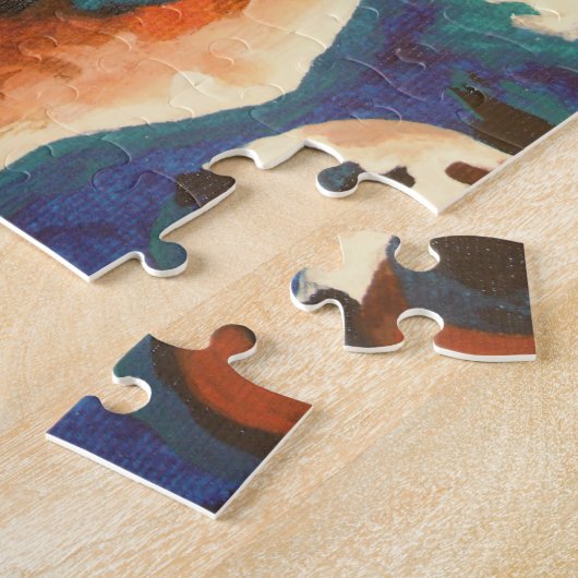 Bulldog-Portrait Puzzle (Seite)