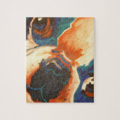Bulldog-Portrait Puzzle (Vertikal)