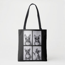 Bulldog-Portrait Tasche