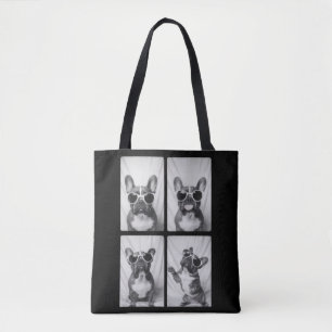 Bulldog-Portrait Tasche
