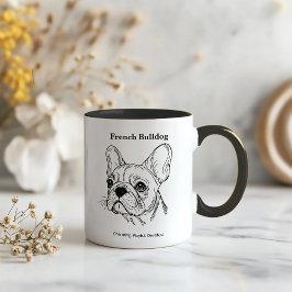 Bulldog-Portrait Tasse