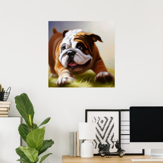 Bulldog Poster (Heimbüro)