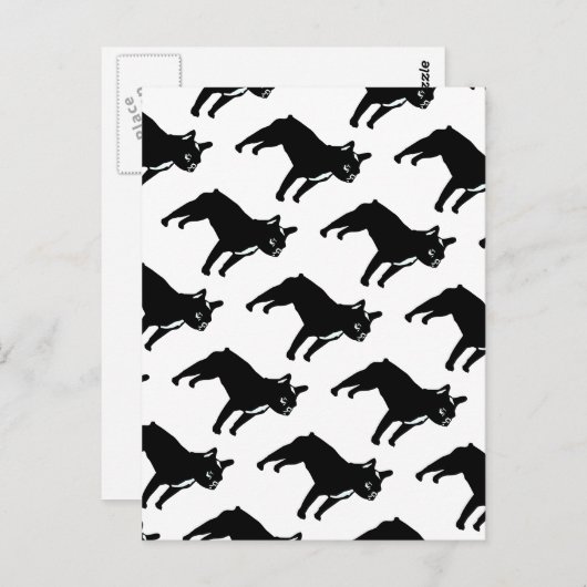 Bulldog Postkarte (Vorne/Hinten)