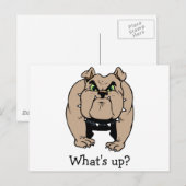 Bulldog Postkarte (Vorne/Hinten)
